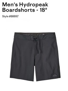 Patagonia Men's Hydropeak Boardshorts - Black